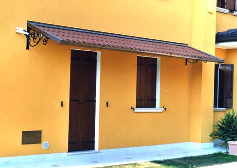 Tettoia TEGOSTYL Copri ingresso per protezione porte finestre
