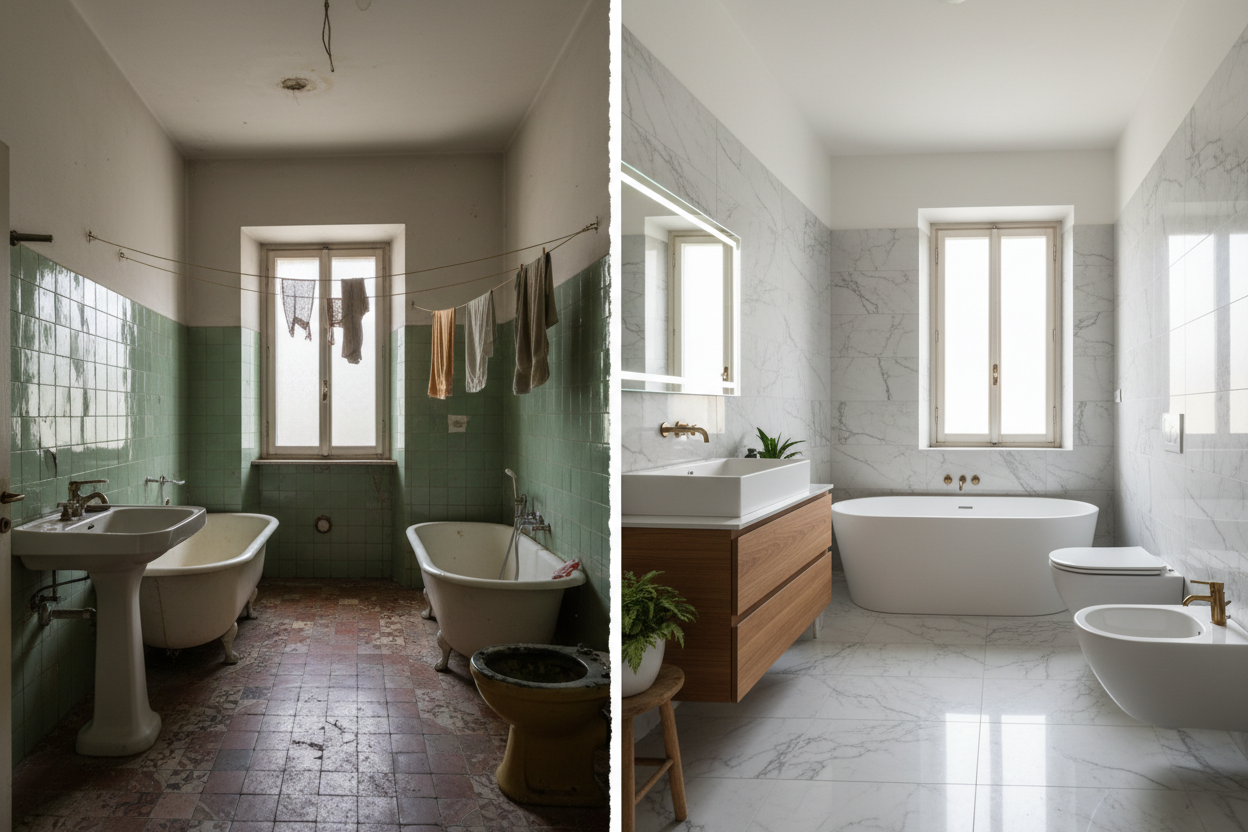 Rénovation de salle de bain et de cuisine - Clé en main avec conception 3D