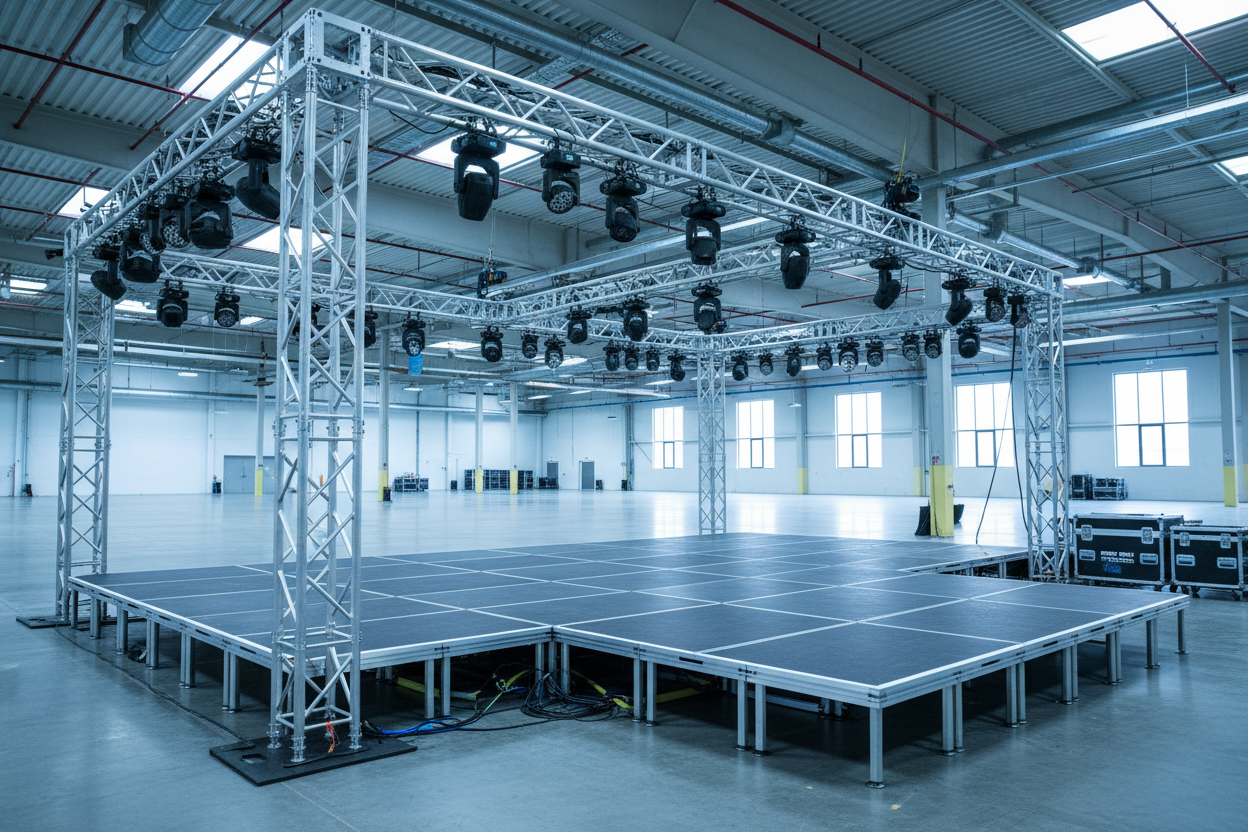 Location de scènes professionnelles et de structures modulaires