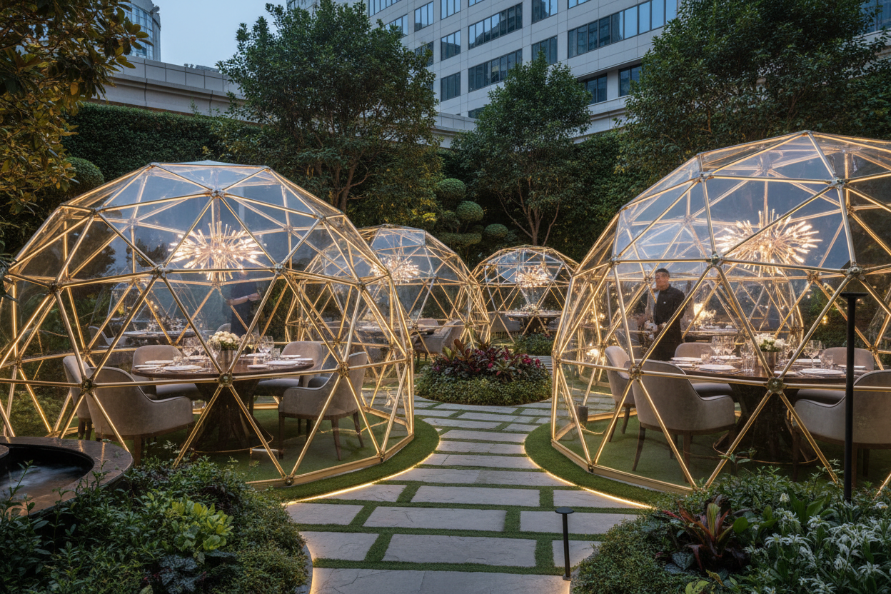 Cupola Trasparente PMMA per Ristorante Hotel - COPRITALIA