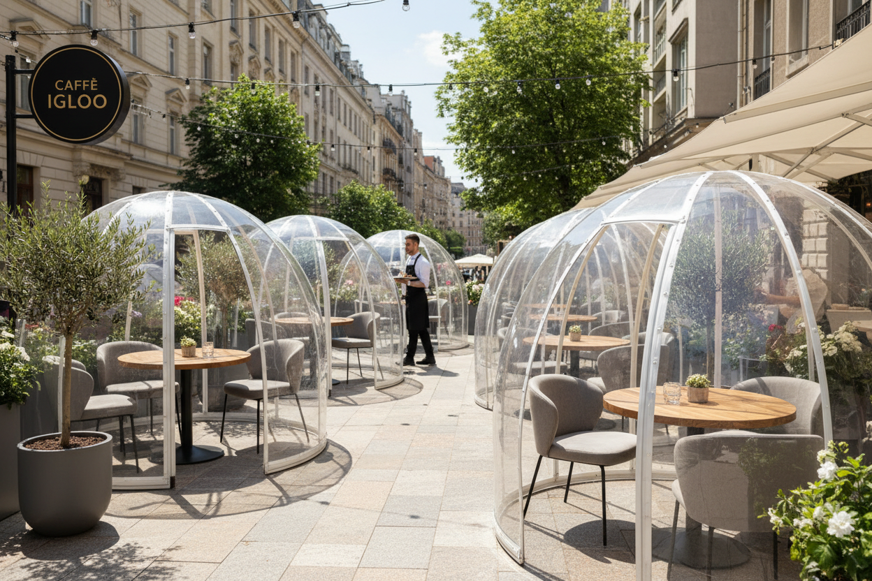 Cupola PMMA Piccola per Caffetteria - Igloo Cafe COPRITALIA