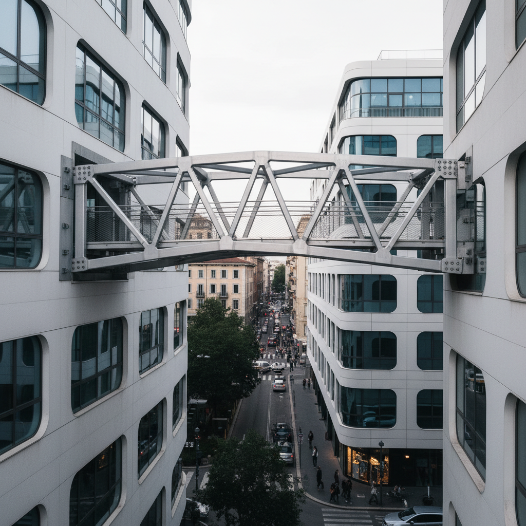 Passerella pedonale alluminio