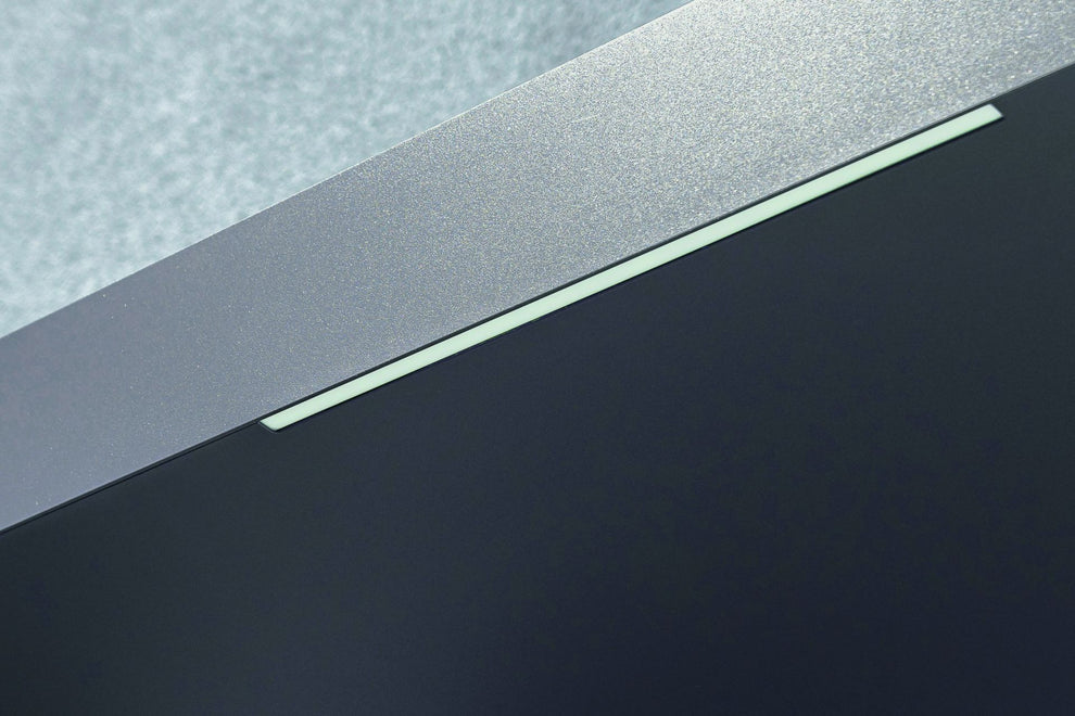 Tettoia per ingresso MINIMAL con LED e Montanti - in acciaio Antracite