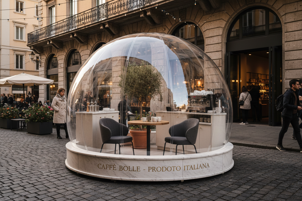 Cupola PMMA Piccola per Caffetteria - Igloo Cafe COPRITALIA