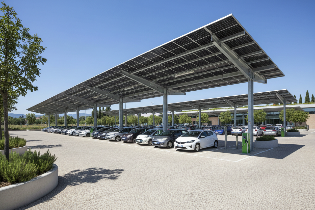 Abri-parkings publics - Carports pour les municipalités
