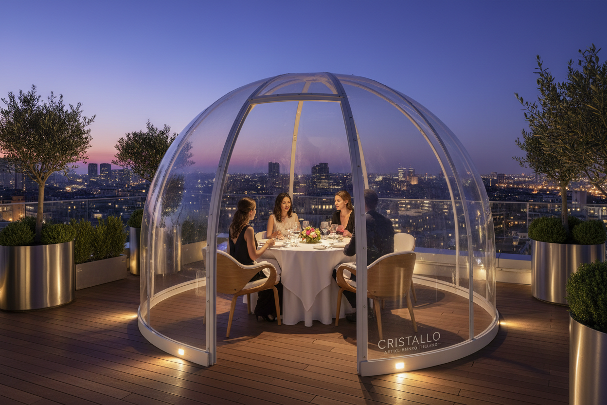 Cupola Trasparente PMMA per Ristorante Hotel - COPRITALIA