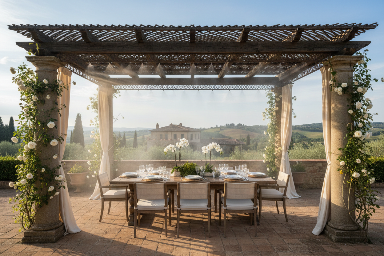 Système de brumisation rafraîchissant pour pergolas - Kit professionnel