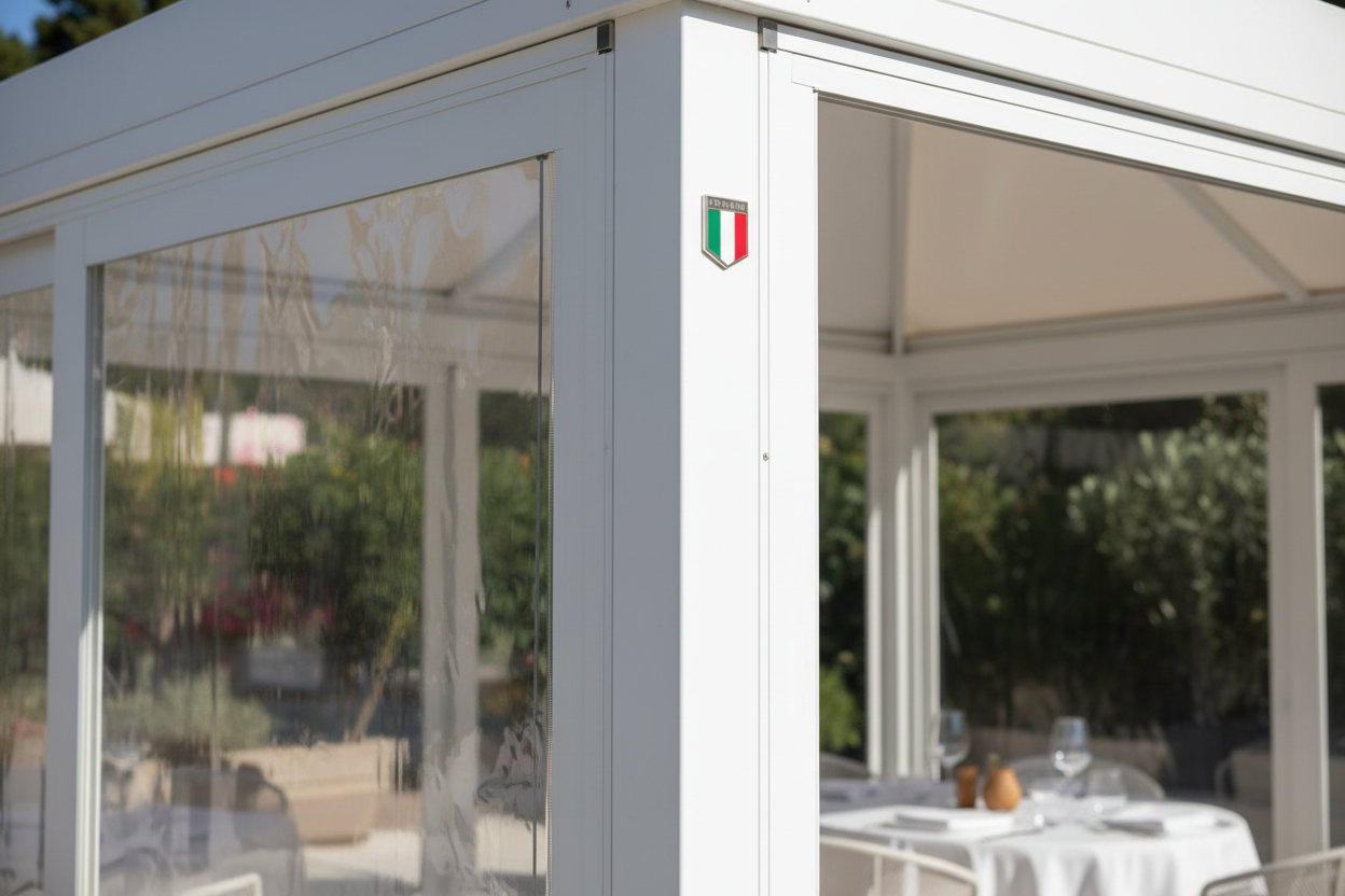 Gazebos pour restaurants et bars en plein air à Cuneo et Alba - Aménagements extérieurs dans le Piémont