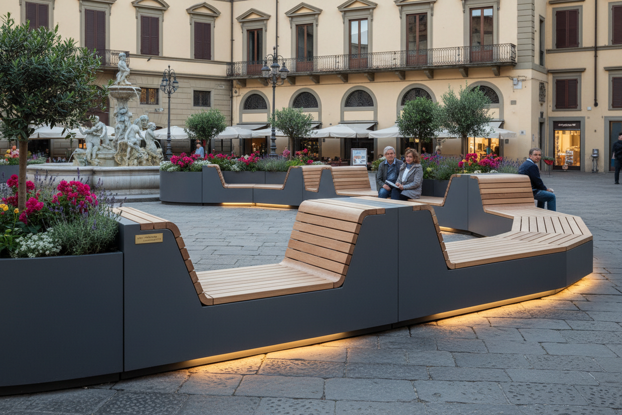 Panchine Arredo Urbano - Sedute per Spazi Pubblici Comuni