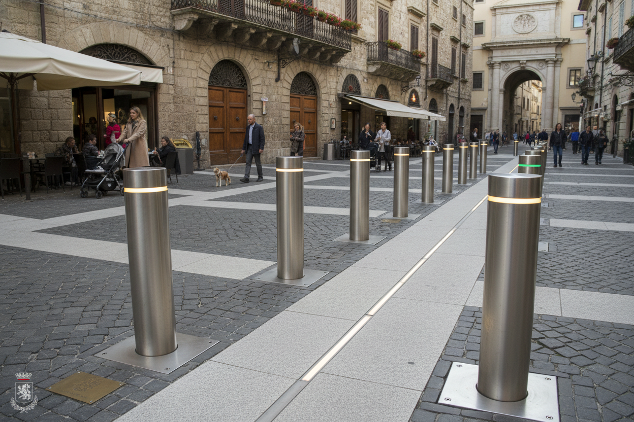 Dissuasori e Paletti Urbani - Protezione Zone Pedonali per Comuni