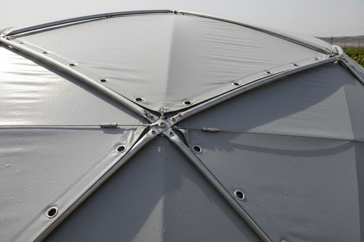 Abri de voiture résistant à la grêle avec bâche - Couverture d'arche imperméable