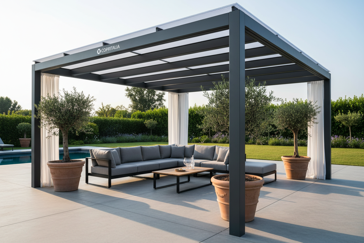 Kit Pergola Copritalia Professional 10m² - Soluzione Completa Chiavi in Mano