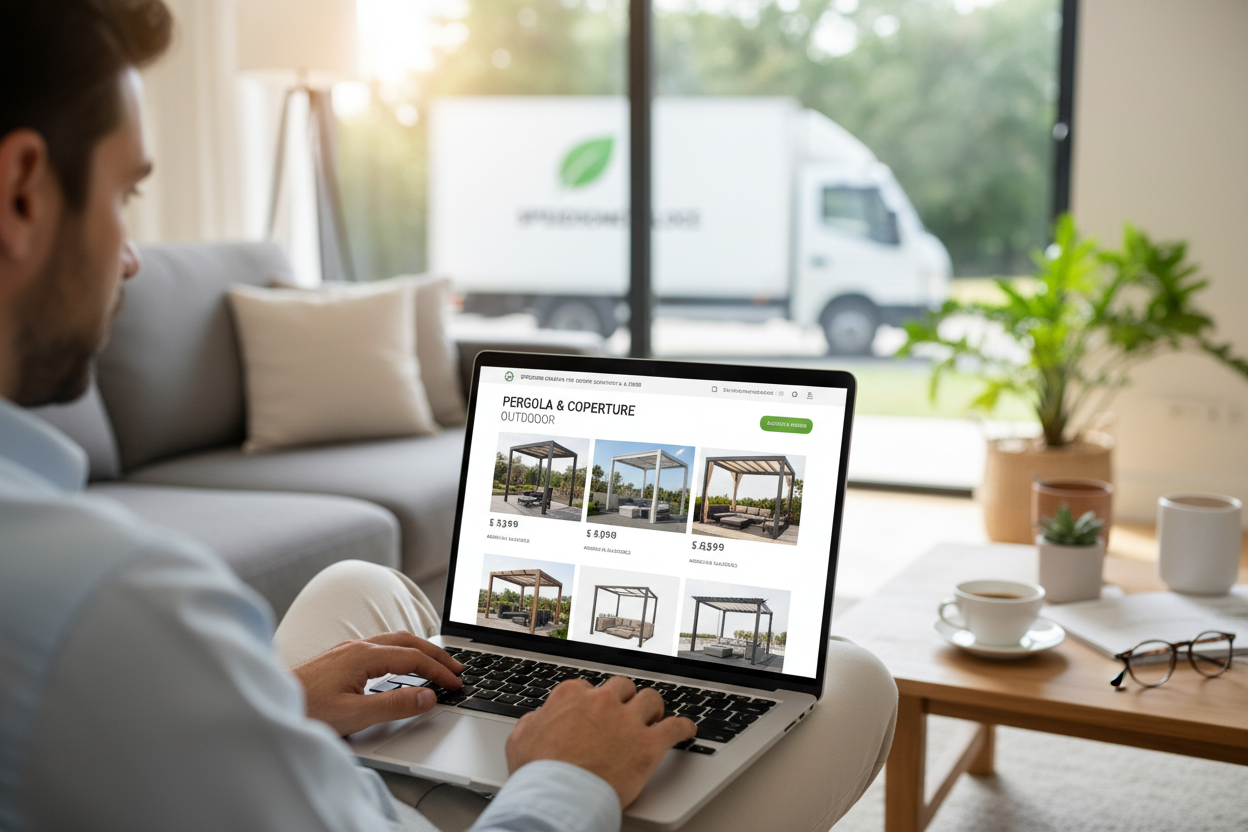 Pergole Pensiline Tettoie Online Italia - Spedizione Gratuita | Su Misura