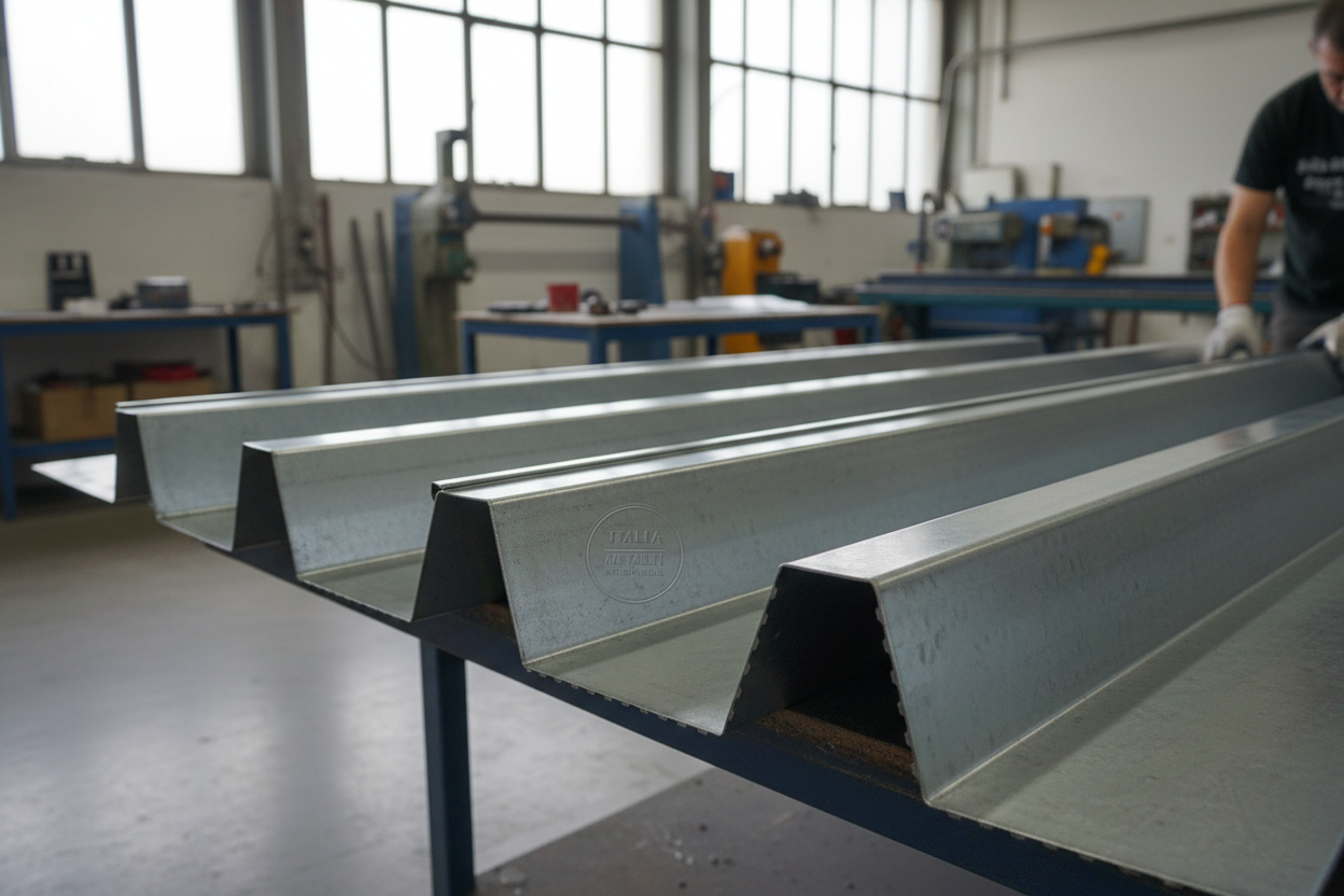 Solins métalliques sur mesure - Traitement par pliage à la presse