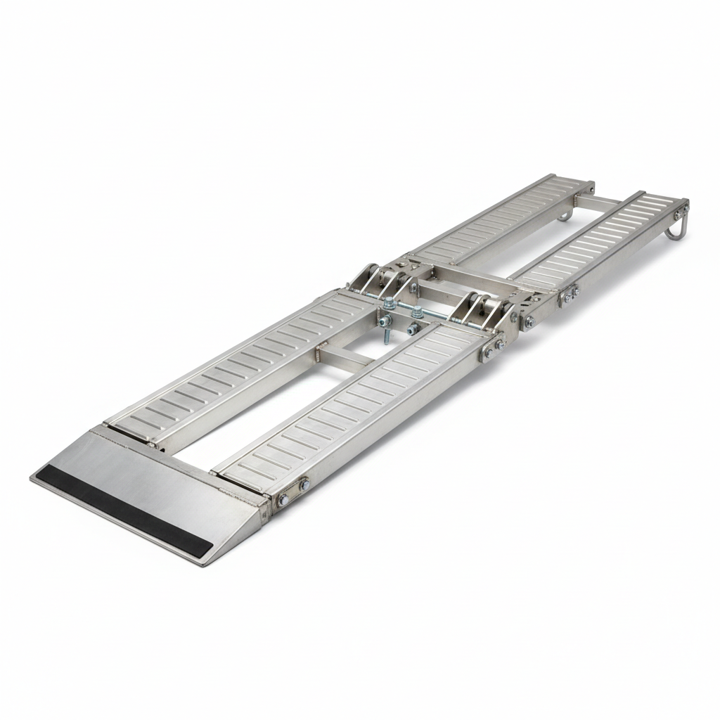 Rampa Pieghevole per Carico Moto su Furgone - Alluminio Professionale