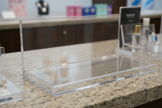 Espositori da Banco in Plexiglass PMMA - Display Acrilico Trasparente Su Misura