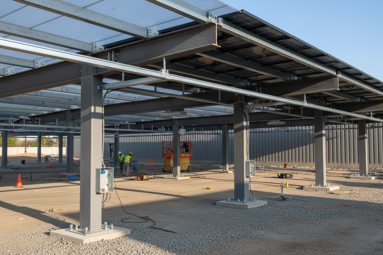 Abri-parkings publics - Carports pour les municipalités