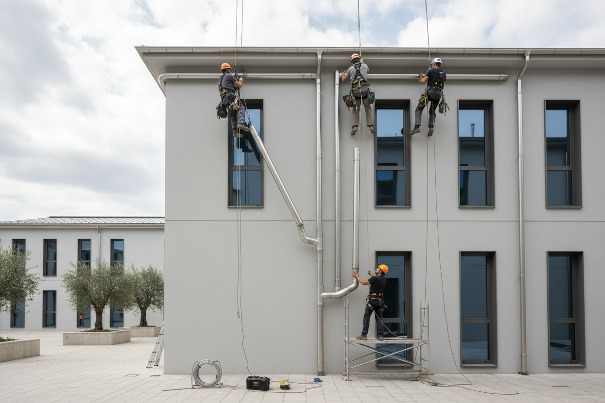 Pluviali in Lamiera Su Misura - Tubi Scarico Acqua Piovana