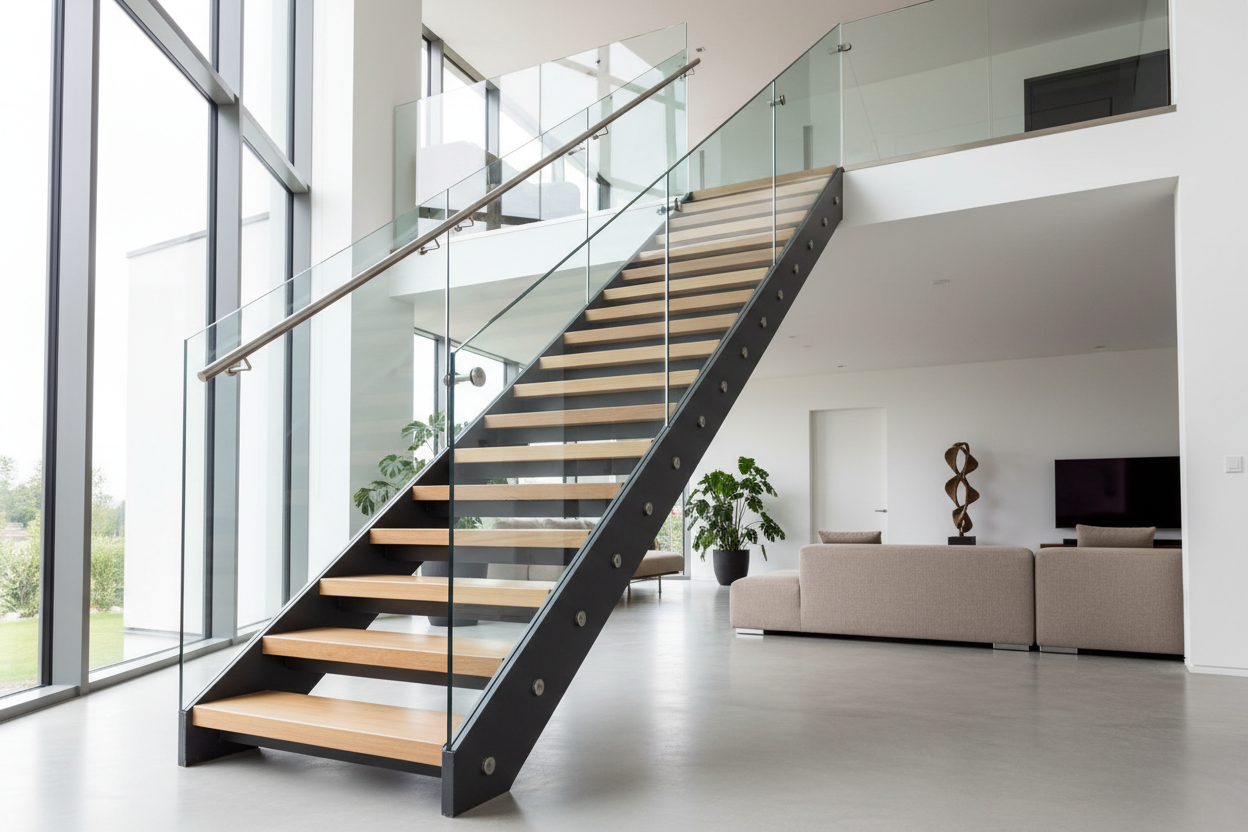 Scale da Interno Modulari Prefabbricate - Acciaio e Vetro