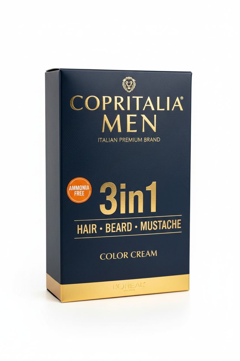 Copritalia Men – Tinta Capelli & Barba 3in1 | Colorazione Professionale Uomo