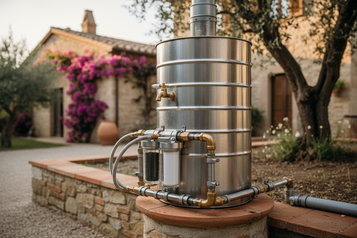 Recuperatore Acqua Piovana - Cisterna Raccolta Acqua 300L