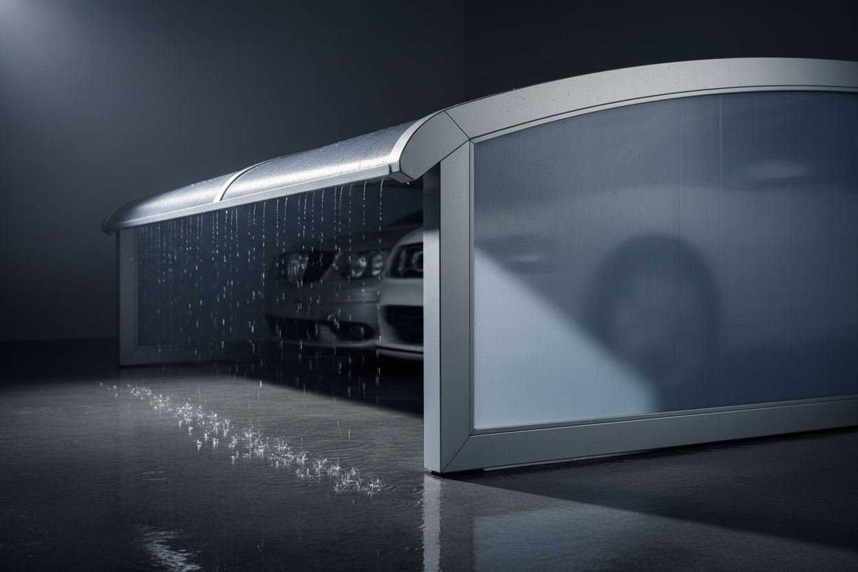 Tettoia Chiusa per Auto, Moto e Camper