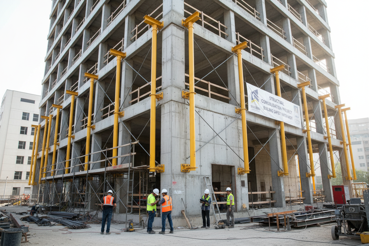 Consolidation structurelle des bâtiments - Intervention professionnelle