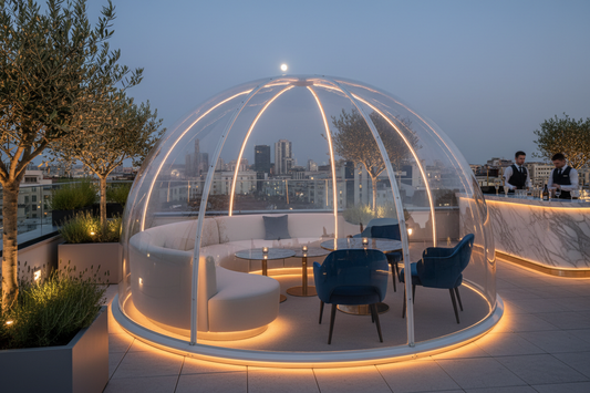 Dôme en PMMA pour bar lounge - Cocktails Igloo COPRITALIA