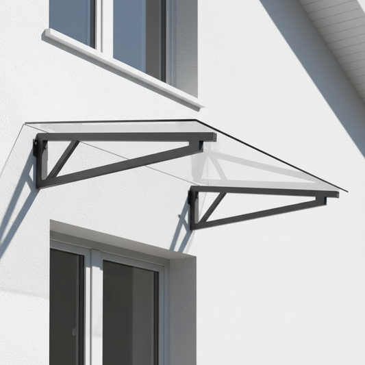 Auvent de porte modulaire 120x80 - Système extensible
