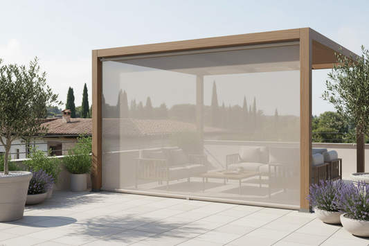 Stores latéraux pour pergolas - Fermetures latérales à enrouleur