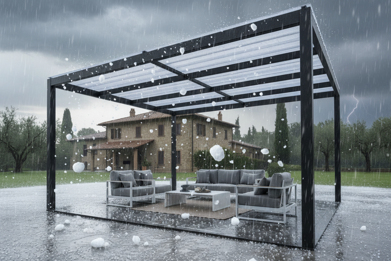 Policarbonato Alveolare Rinforzato Antigrandine Copritalia® | Protezione Superiore Certificata