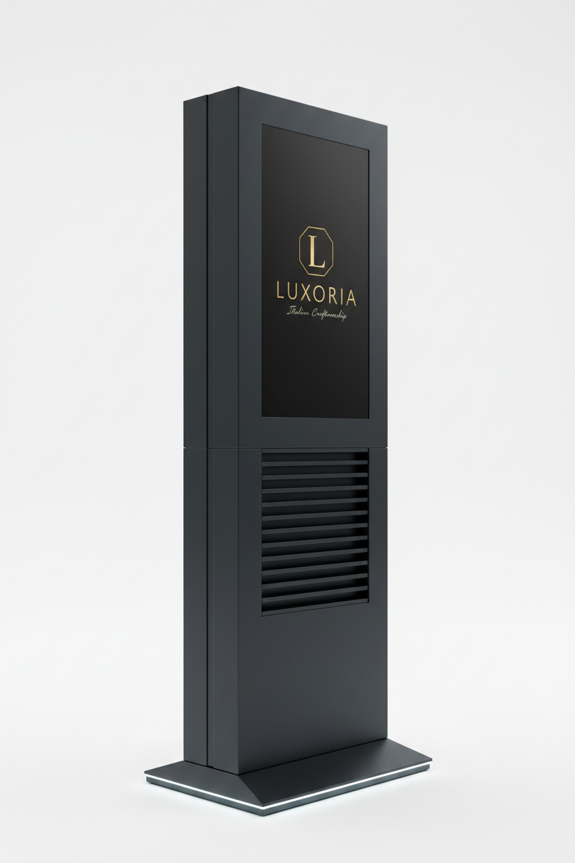 Insegne / Totem Pubblicitari su Misura — Struttura in Acciaio Verniciato a Polvere