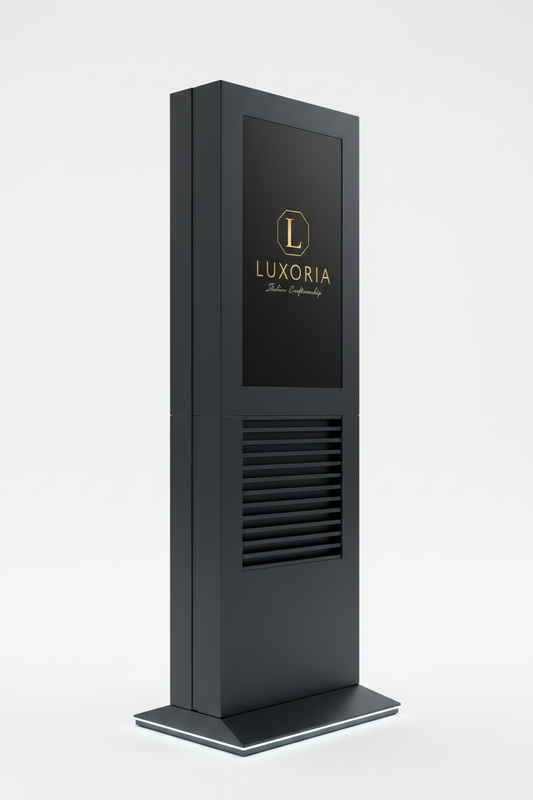 Insegne / Totem Pubblicitari su Misura — Struttura in Acciaio Verniciato a Polvere