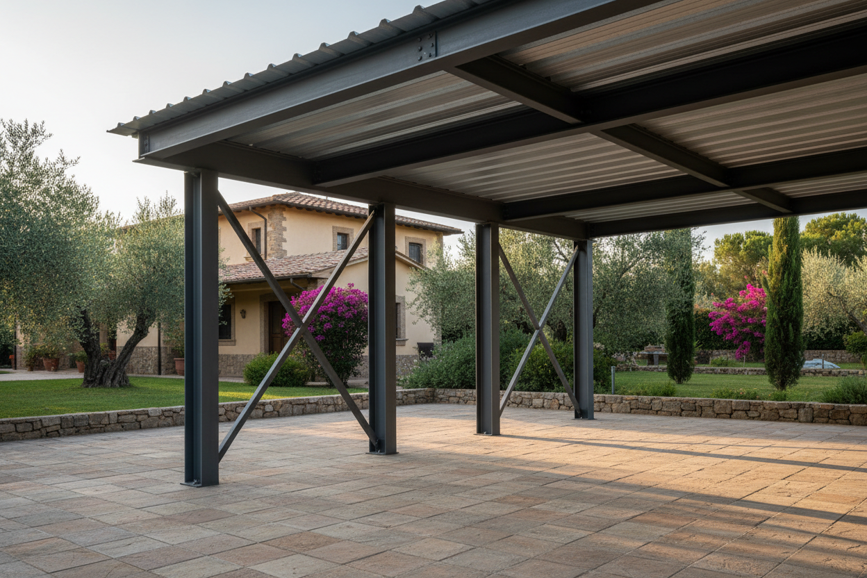 Auvents en acier pour caravanes et camping-cars - Couvertures hautes
