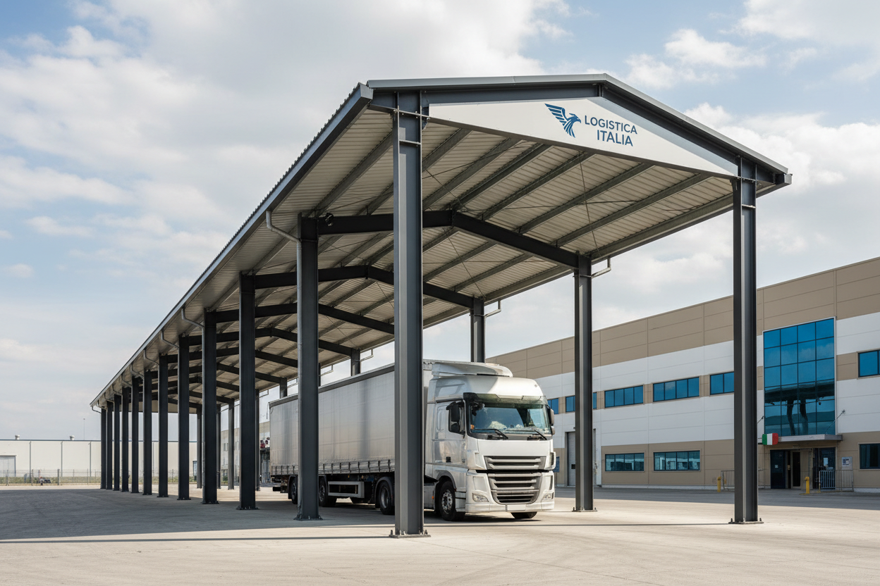 Tettoie per Camion in Acciaio - Copertura Camion Su Misura