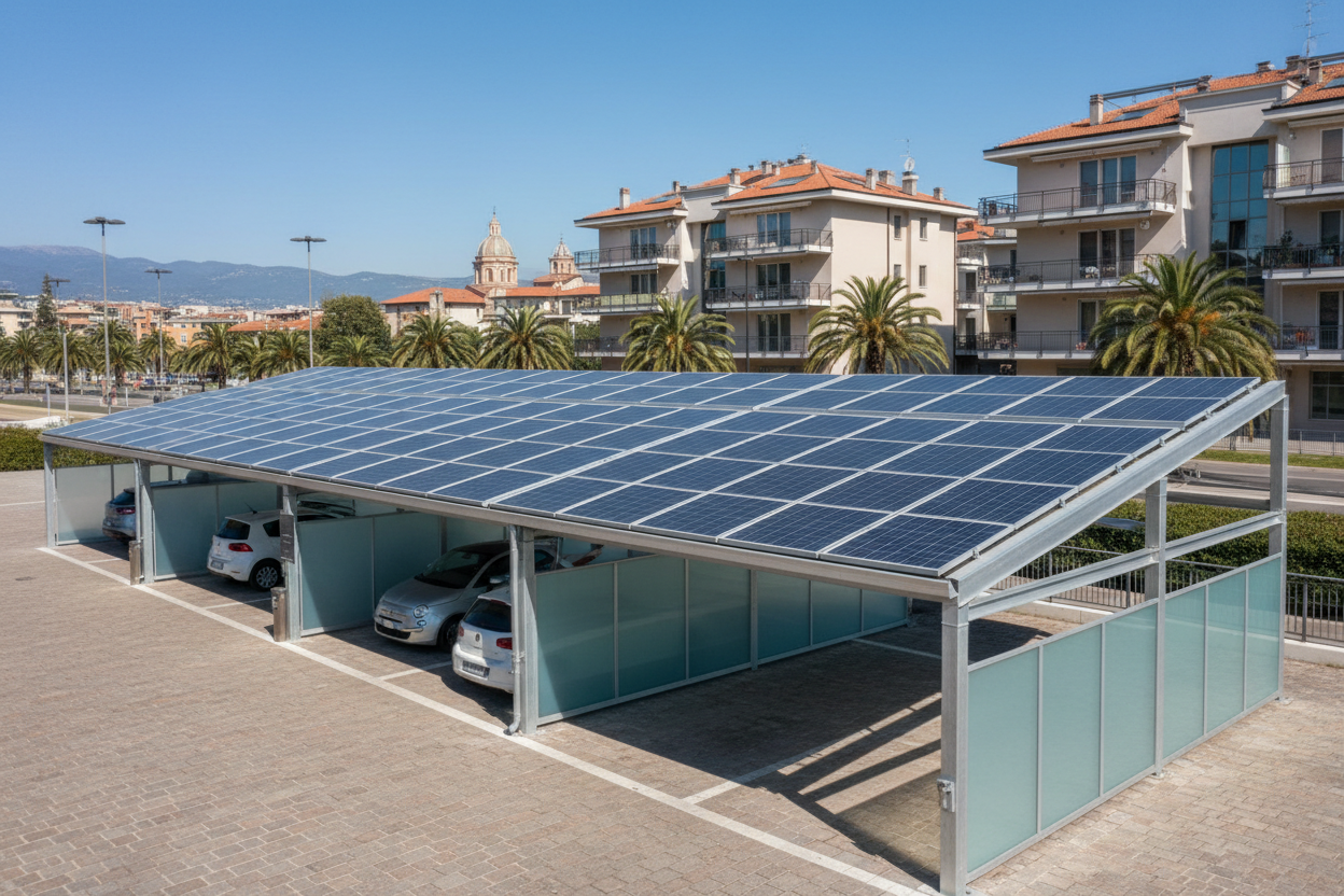 Abri-parkings publics - Carports pour les municipalités