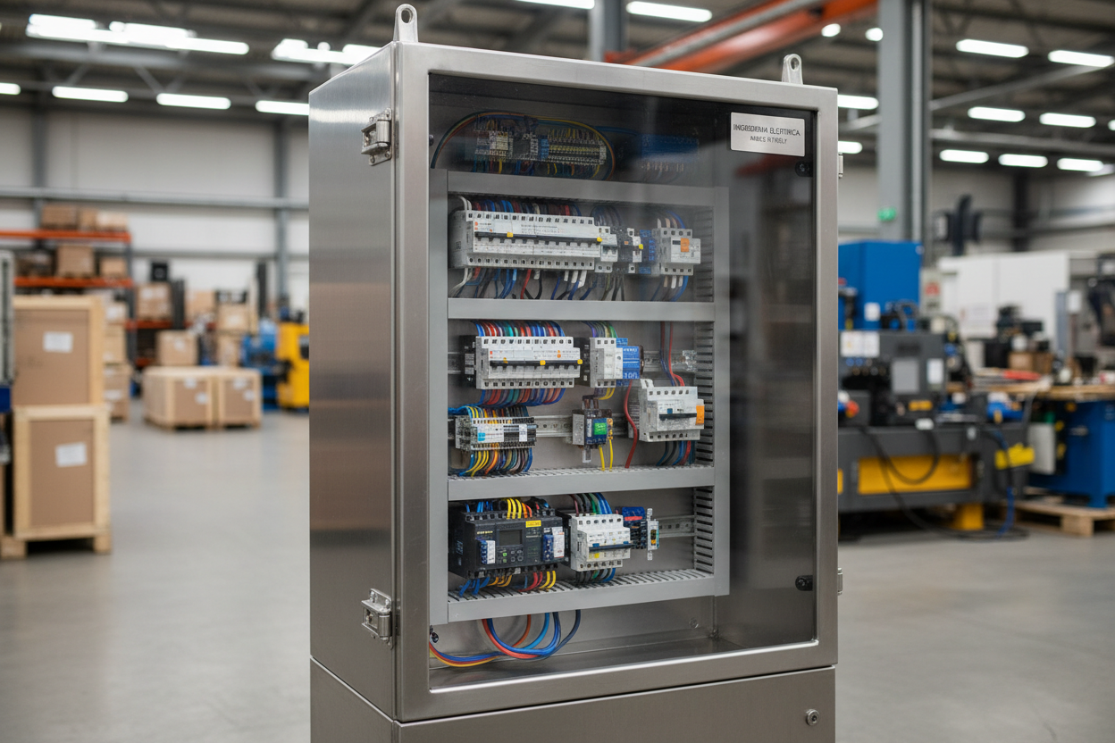 Quadri Elettrici Su Misura con Sportelli Plexiglass Policarbonato - Scocche Personalizzate