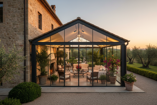 Giardino d'Inverno Orangerie Su Misura | Veranda Vetrata Stile Serra