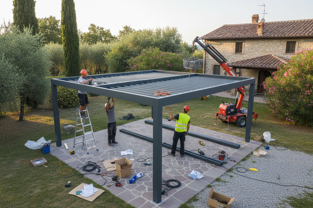 Pergolato Bioclimatico Alluminio - Installazione Professionale