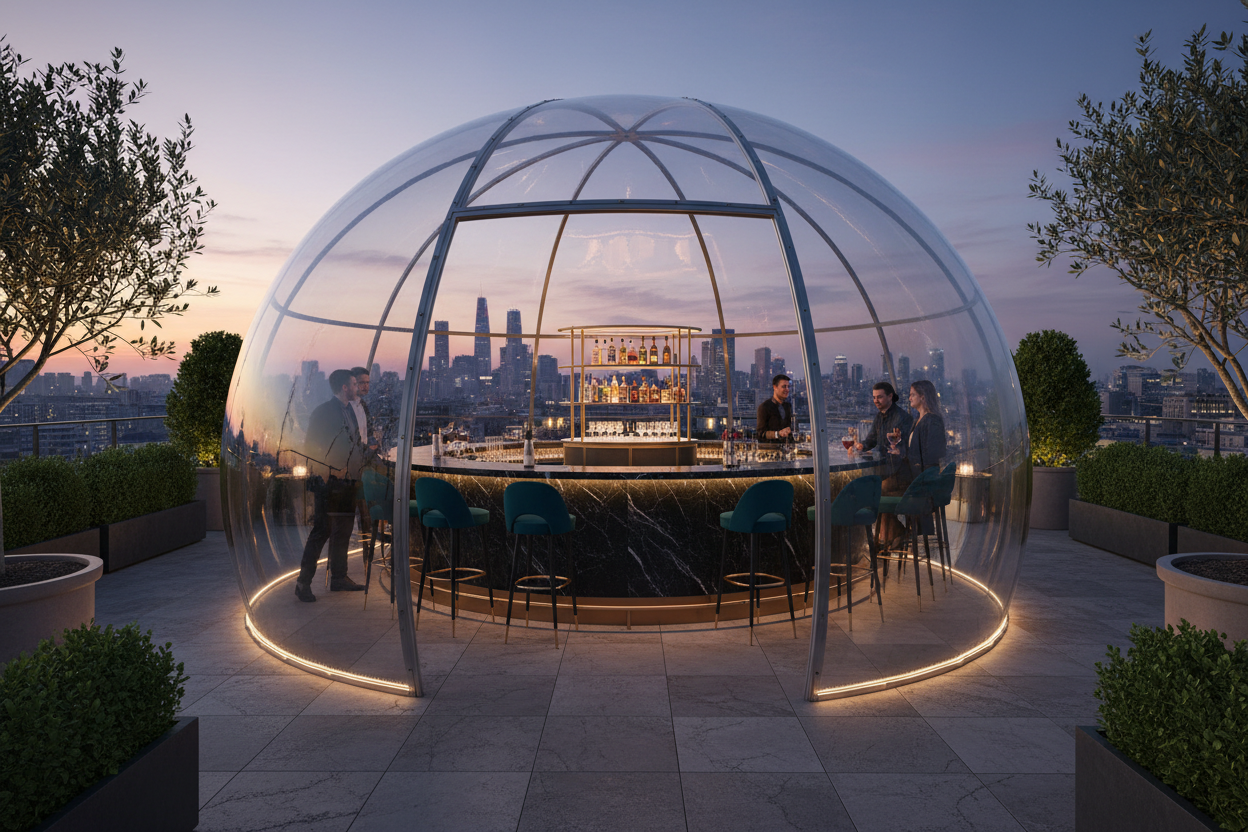 Cupola PMMA per Bar Lounge - Igloo Cocktail COPRITALIA