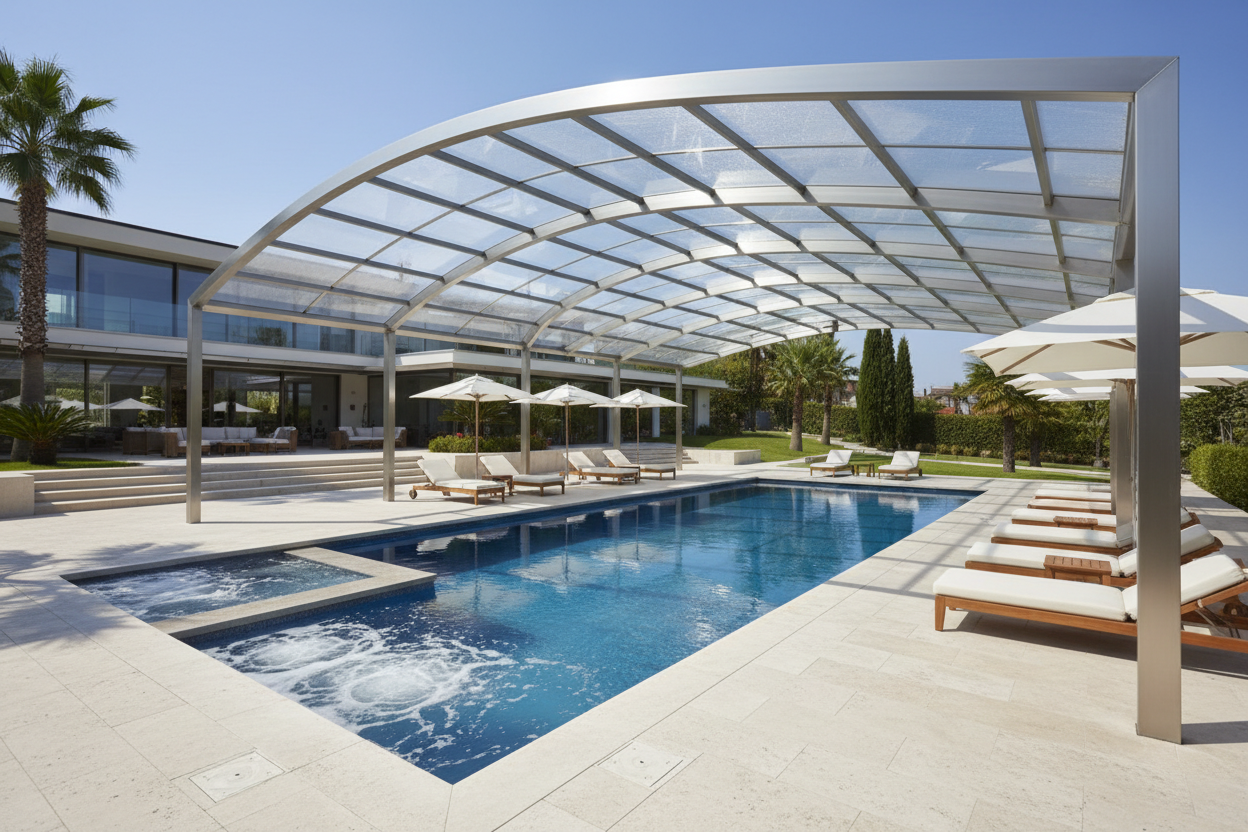 Couvertures de piscine en acier - Couvertures de piscine sur mesure