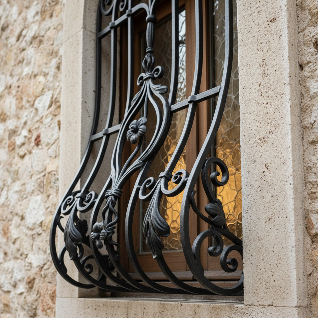 Inferriate ferro battuto decorative