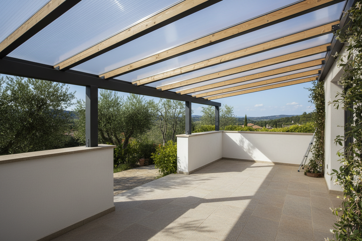 Installazione pergola policarbonato