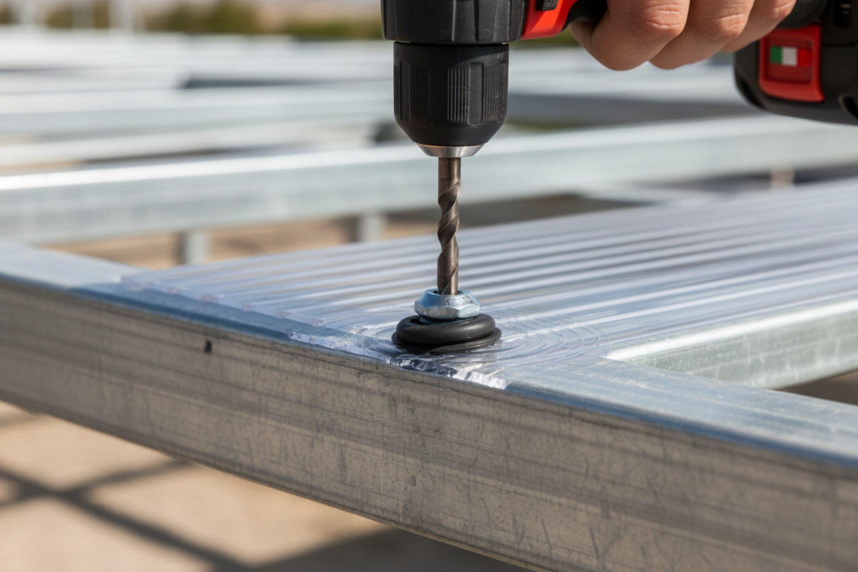 Installazione vite policarbonato