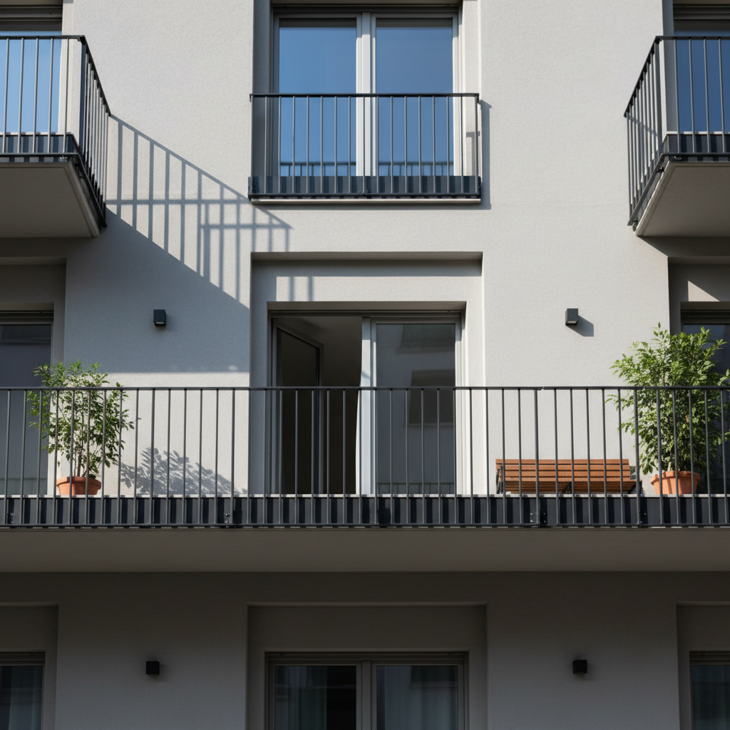 Ringhiera balcone moderna