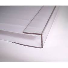 Profilés en U en aluminium pour polycarbonate - Fermeture latérale 4 mm 6 mm 8 mm 10 mm 16 mm