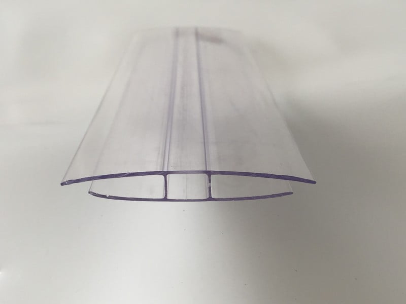 Raccords en H en polycarbonate ou en aluminium pour polycarbonate - Profilés de raccord de 4 mm, 6 mm, 8 mm et 10 mm