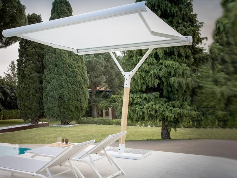 FLYING : OMBRELLONE con tenda da sole manuale o motorizzato